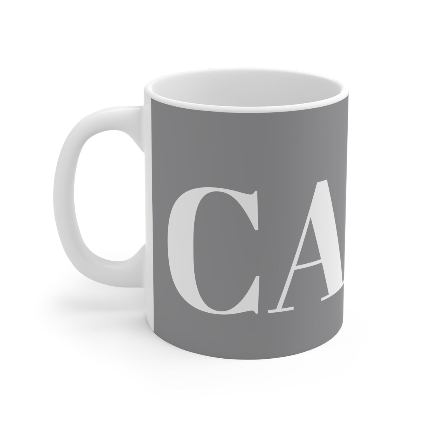 SOOTHING GREY AND WHITE CALM MUG