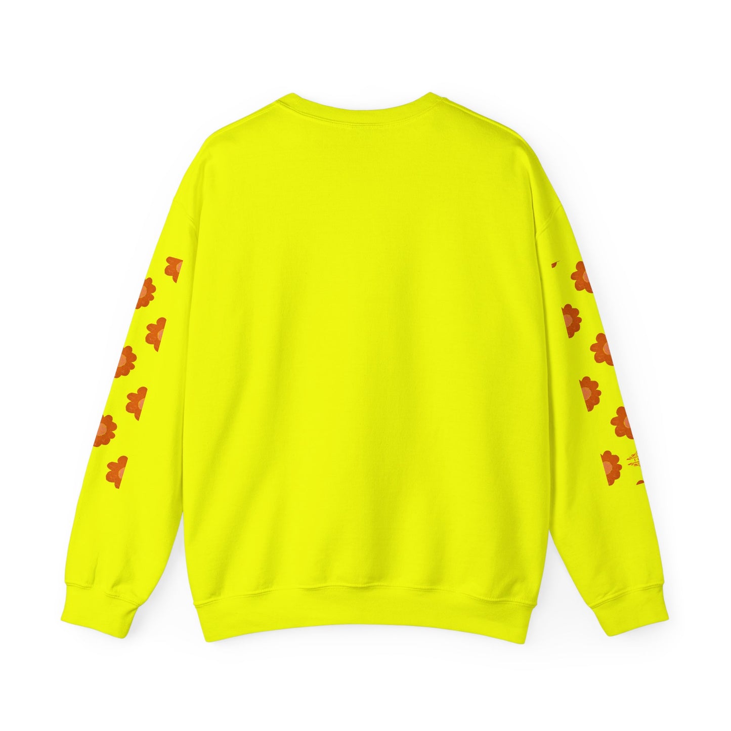 ORANGE FLOWERS SWEATSHIRT