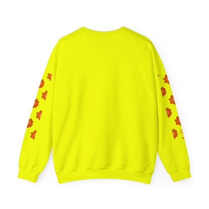 ORANGE FLOWERS SWEATSHIRT