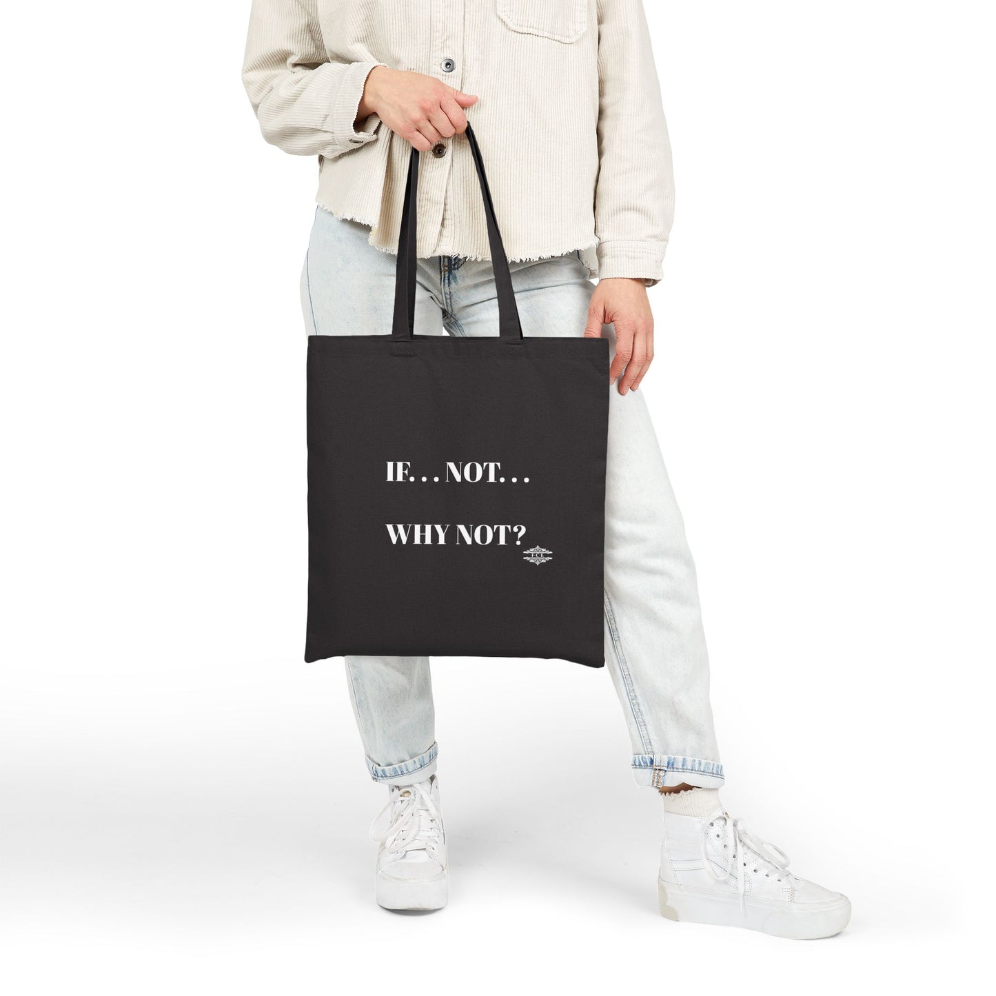 WHY NOT COTTON CANVAS TOTE BAG