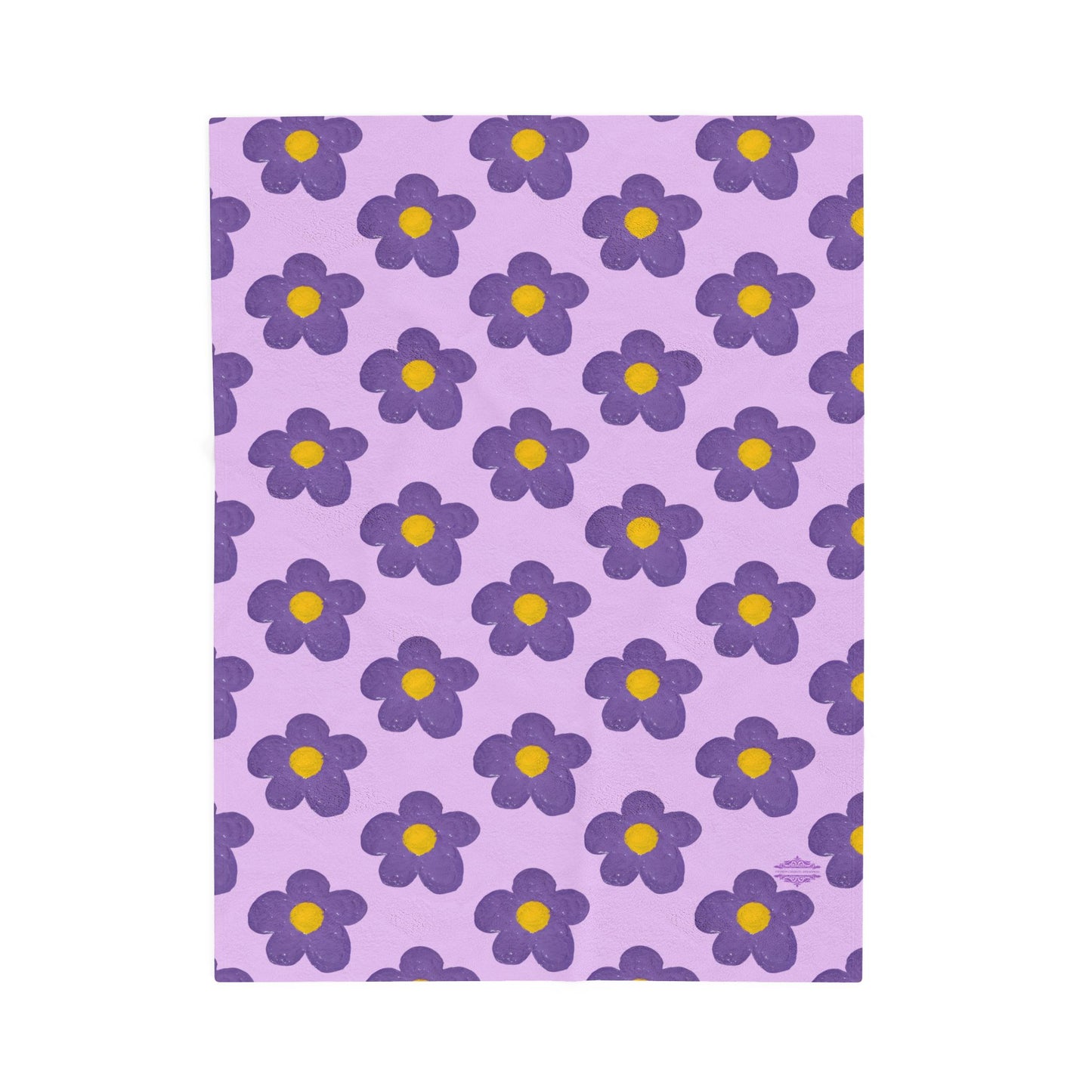 LAVENDER VELVETEEN PLUSH BLANKET