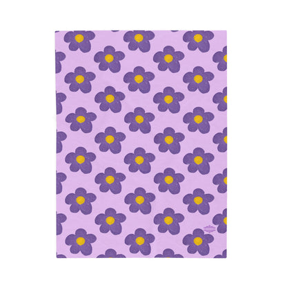LAVENDER VELVETEEN PLUSH BLANKET
