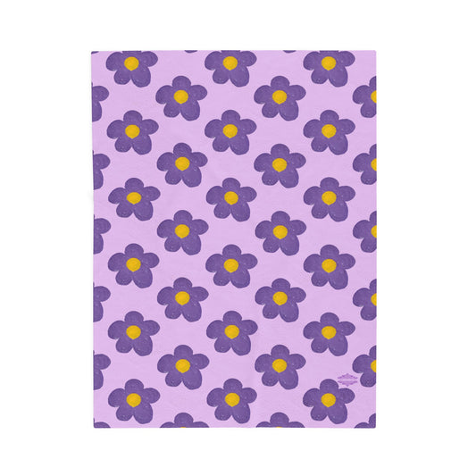LAVENDER VELVETEEN PLUSH BLANKET