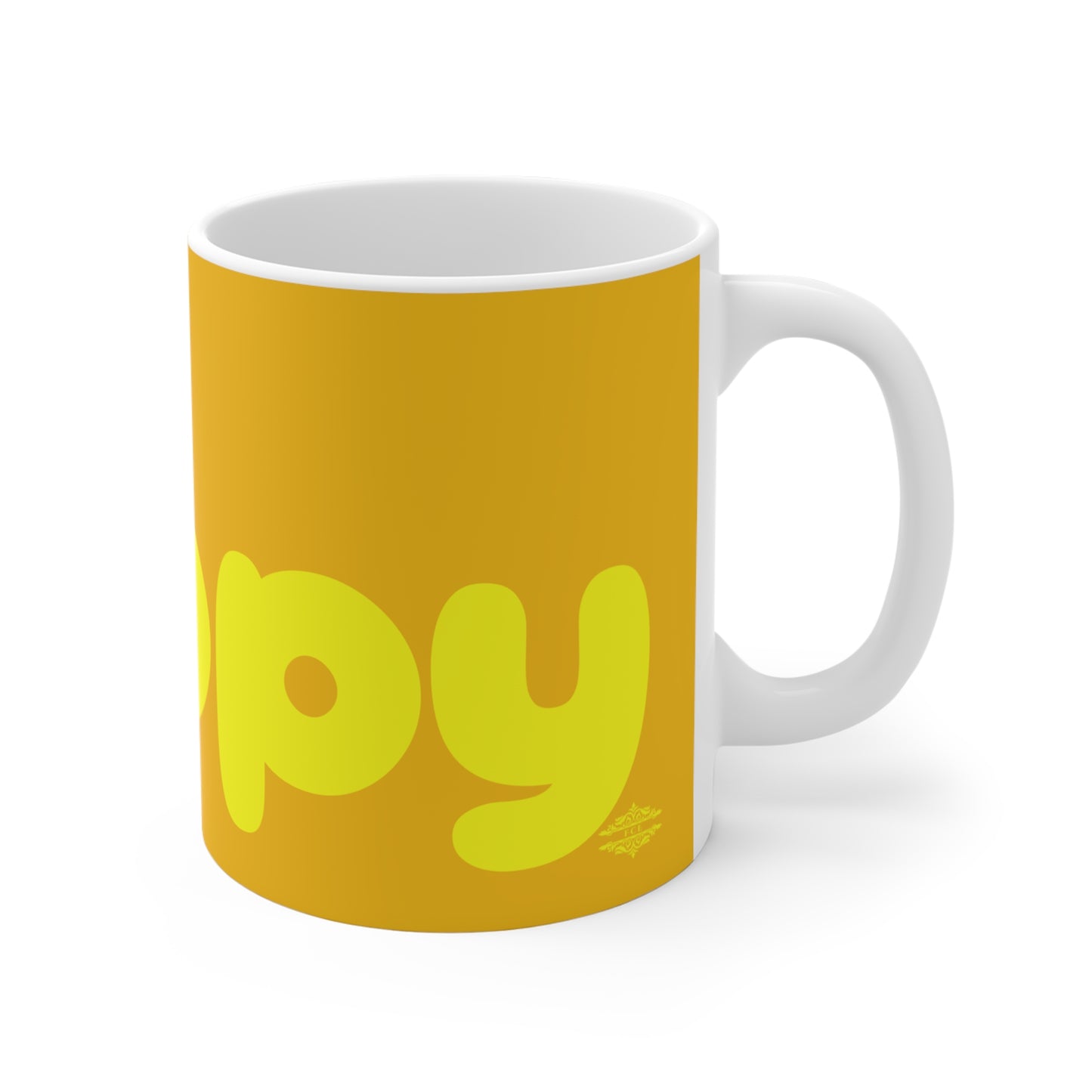 YELLOW IS SO HAPPY MUG