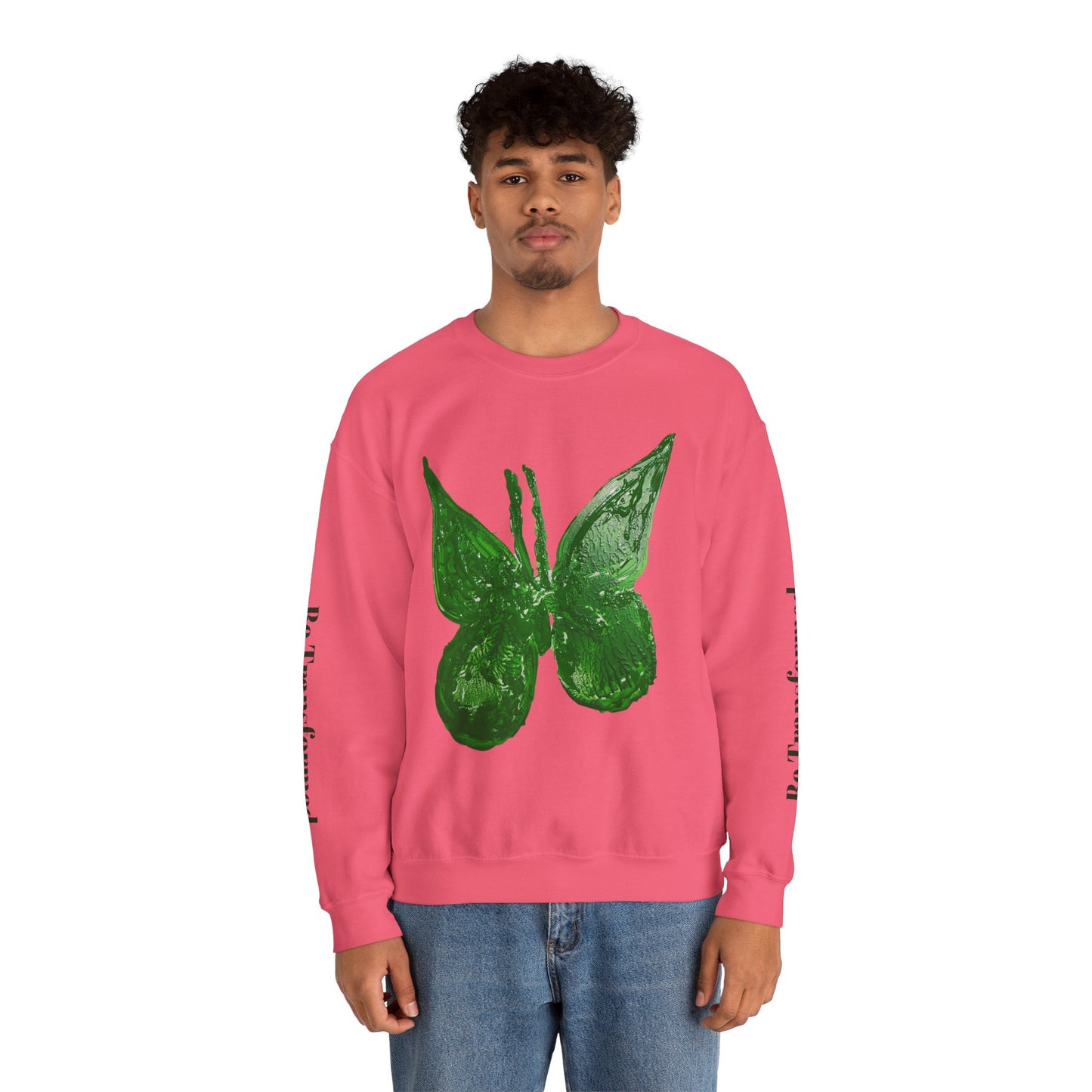 GREEN BUTTERFLY CREWNECK SWEATSHIRT