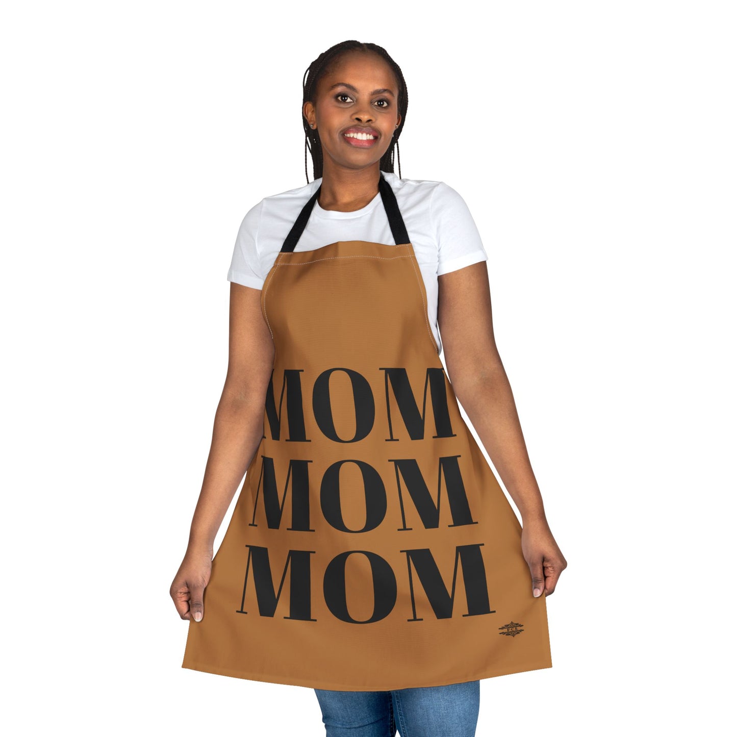 MOM MOM MOM BEIGE APRON