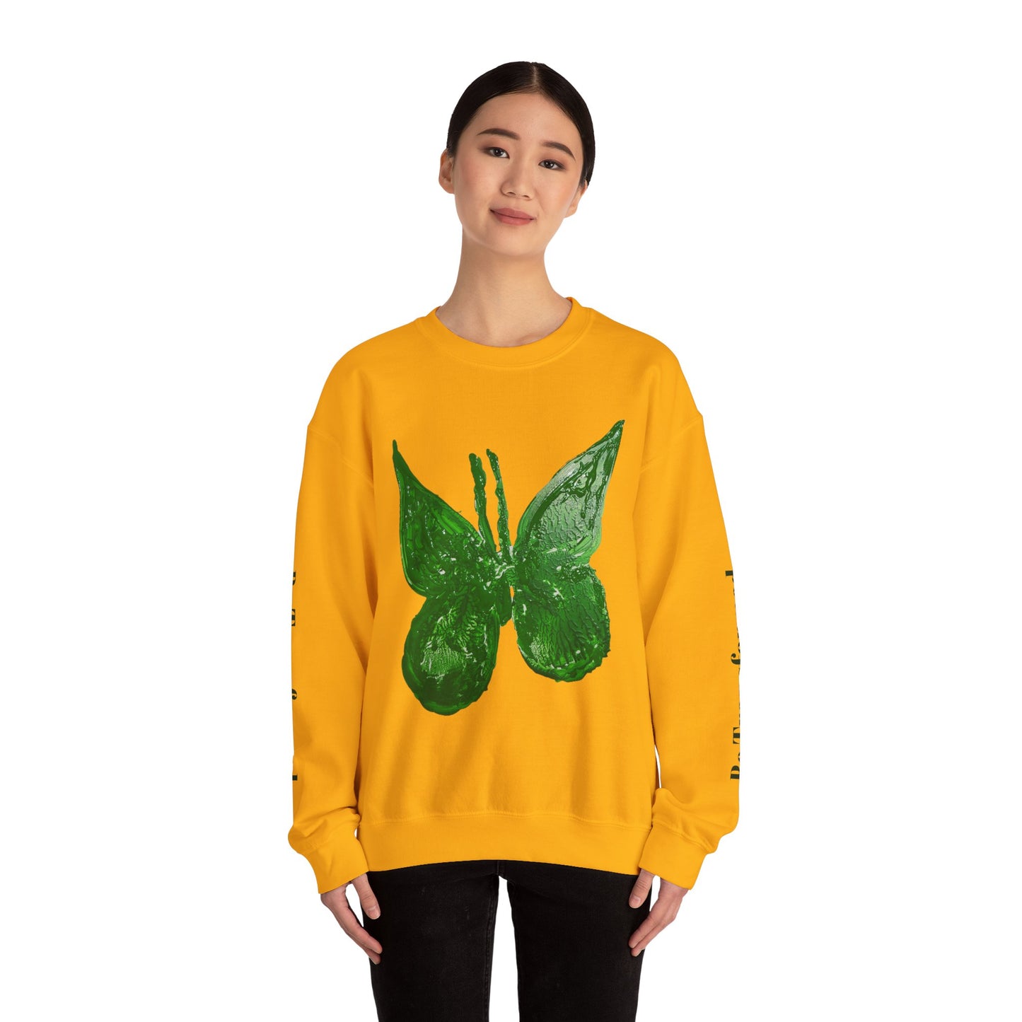 GREEN BUTTERFLY CREWNECK SWEATSHIRT