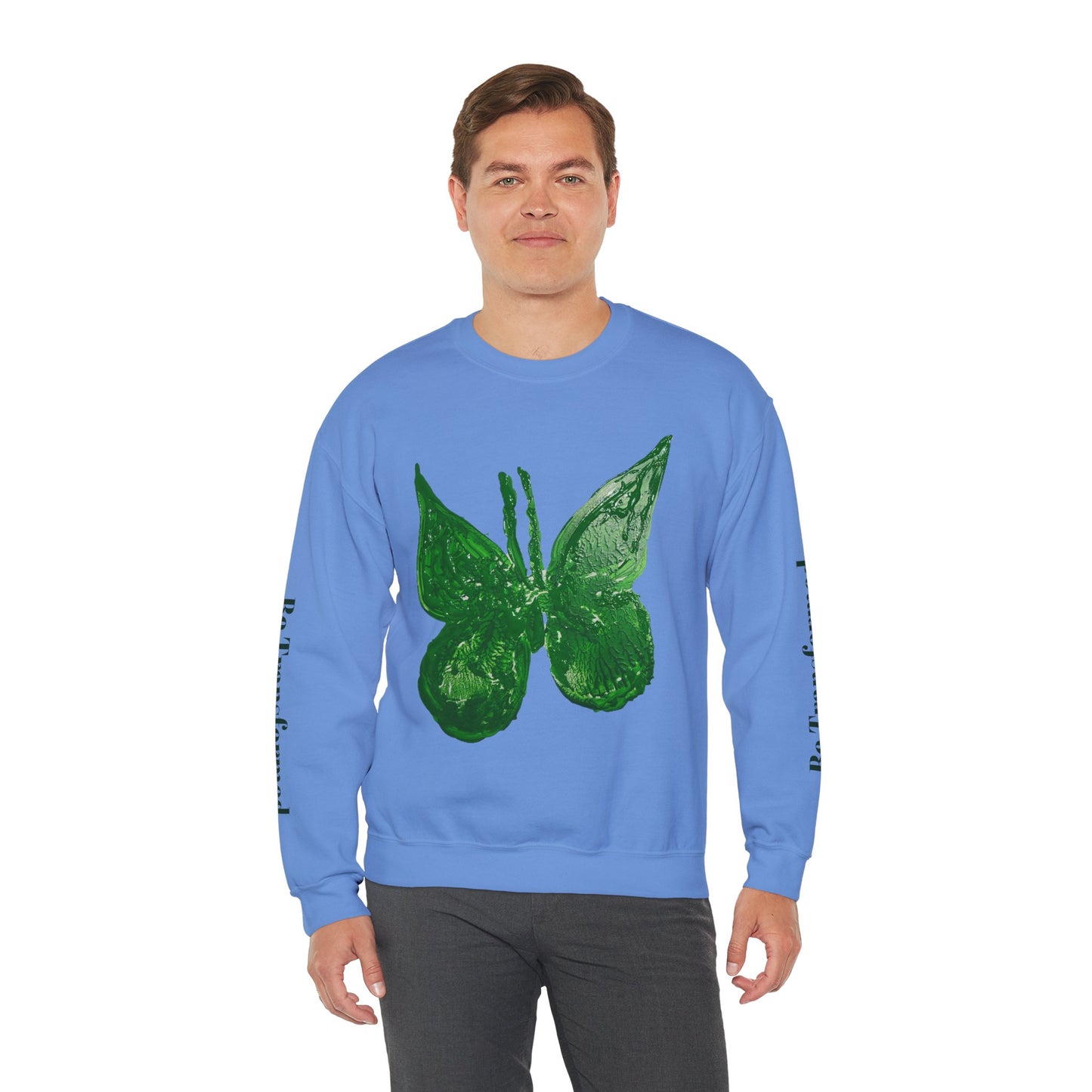 GREEN BUTTERFLY CREWNECK SWEATSHIRT