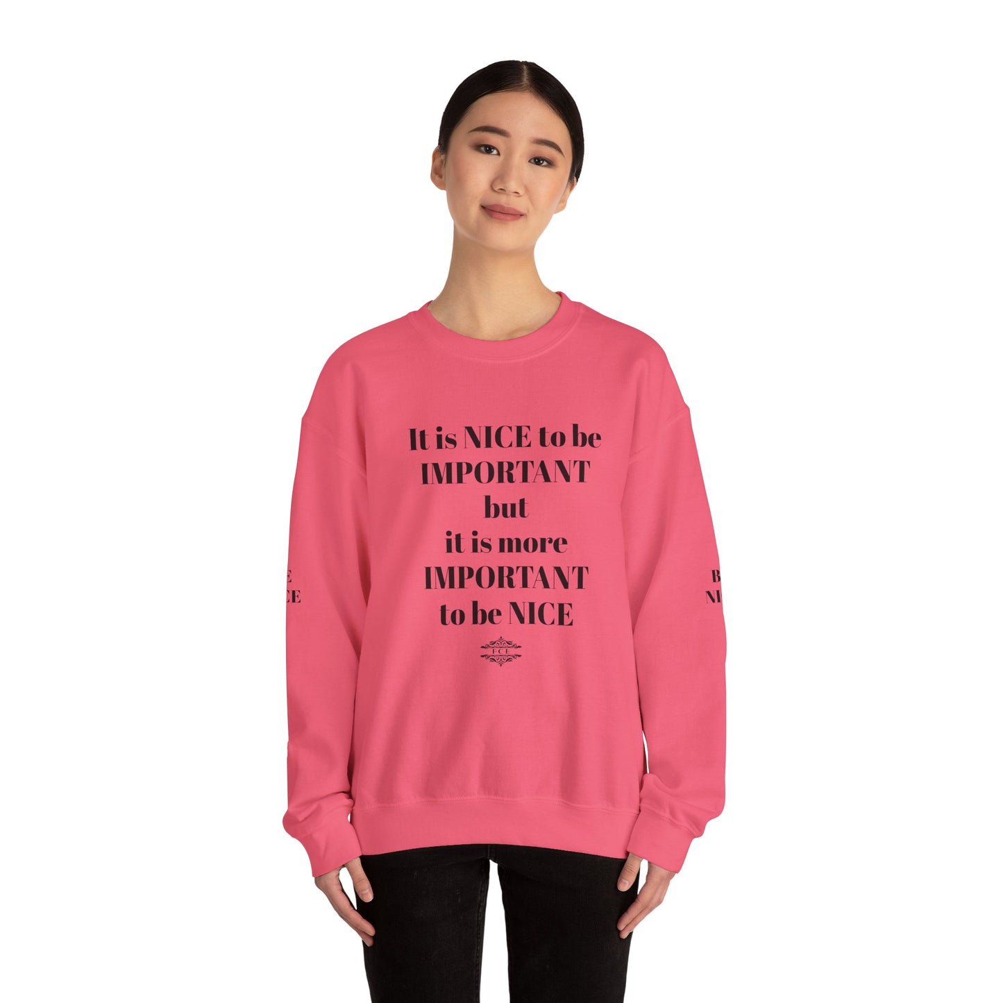 IT IS IMPORTANT CREWNECK SWEATSHIRT