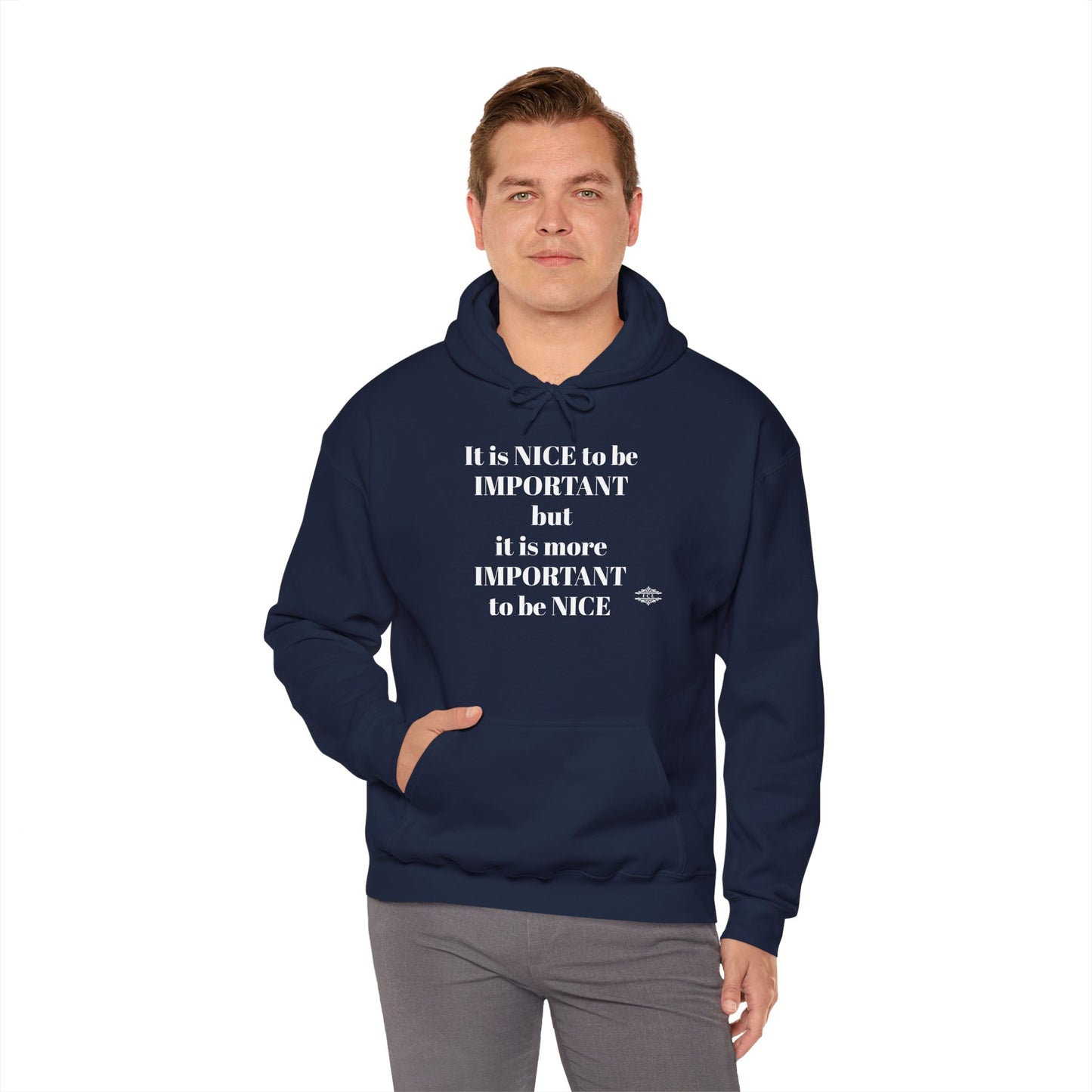 BE NICE HOODED SWEATSHIRT