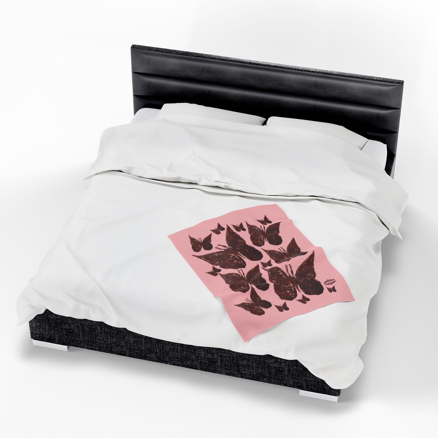 ROSE PINK VELVETEEN PLUSH BLANKET