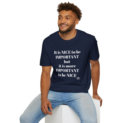 IT IS NICE TO BE IMPORTANT