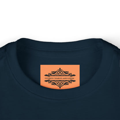 BIG ORANGE FLOWER TODDLER LONG SLEEVE TEE