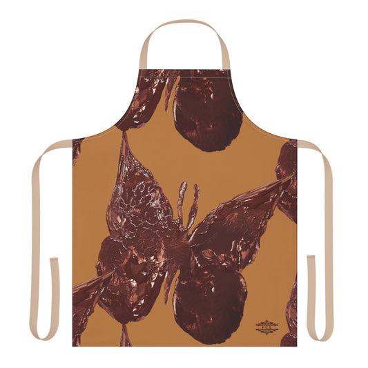 BIG BROWN BUTTERFLY APRON