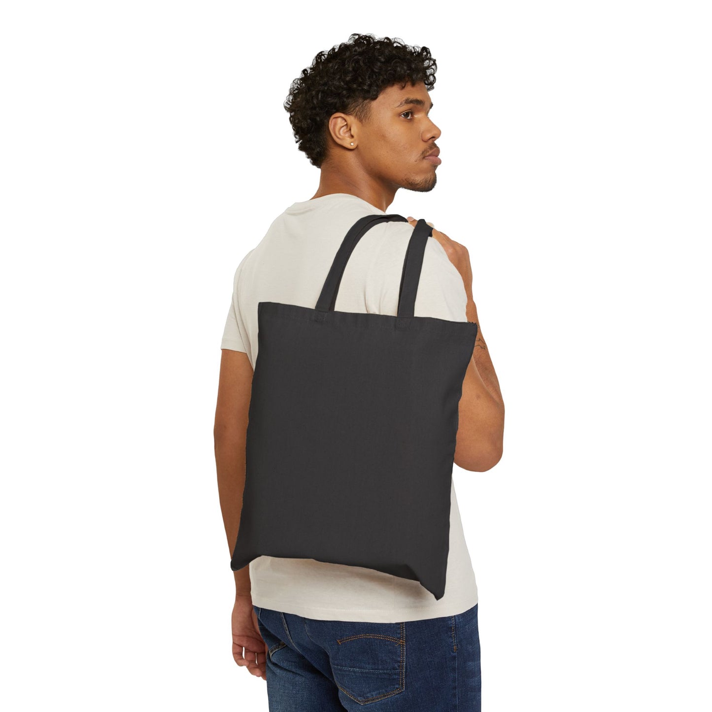 ECO-FRIENDLY VINTAGE FLORAL CANVAS TOTE BAG