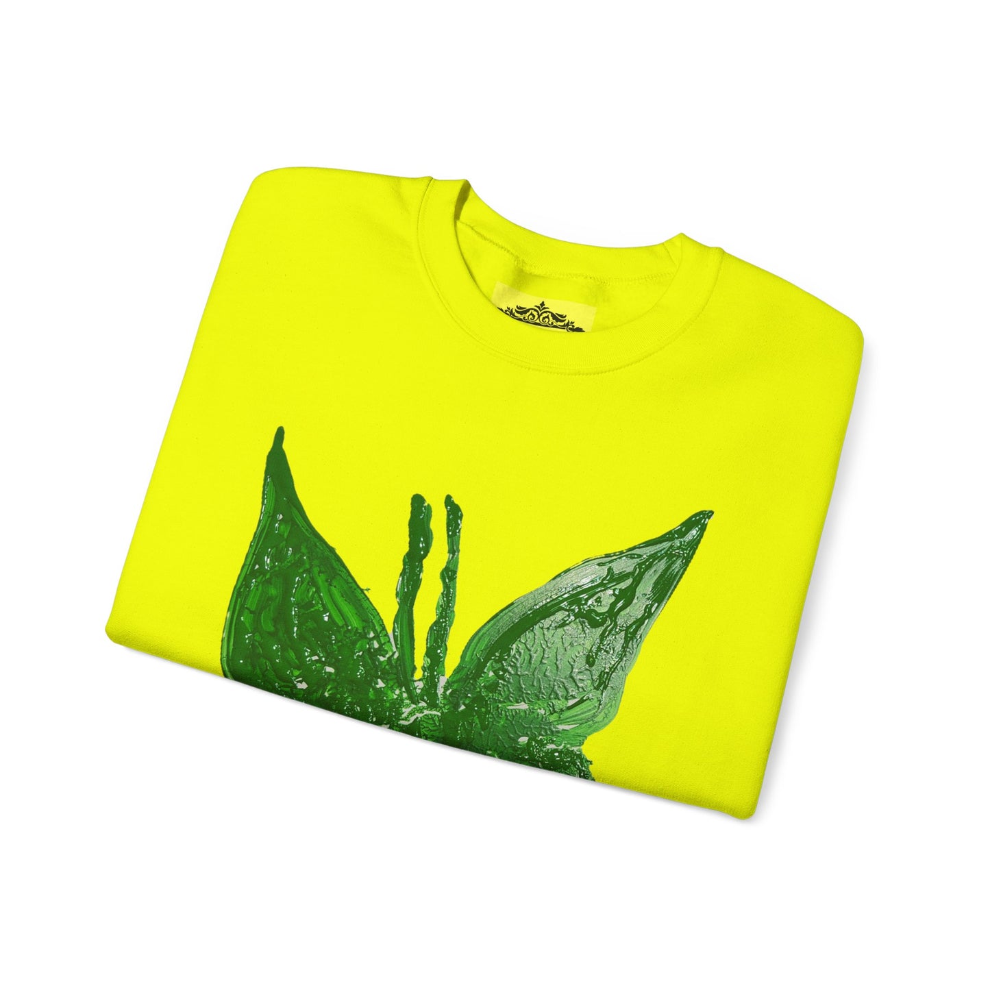 GREEN BUTTERFLY CREWNECK SWEATSHIRT