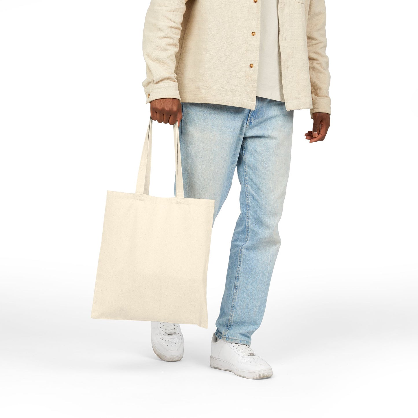 ECO-FRIENDLY VINTAGE FLORAL CANVAS TOTE BAG