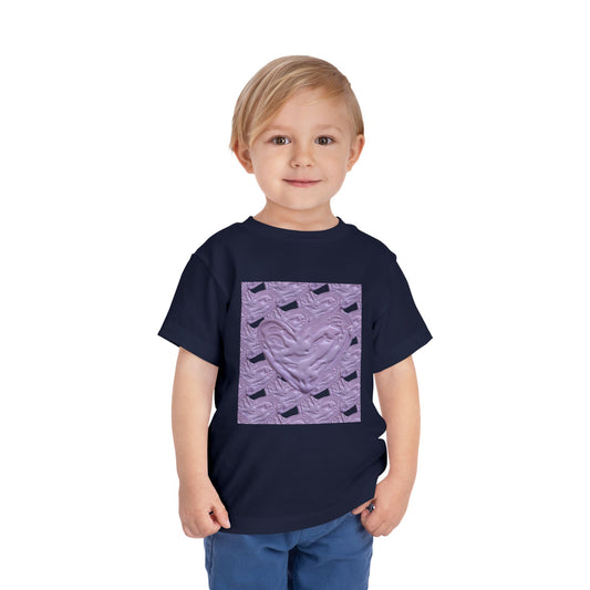 CUTE PURPLE HEART TODDLER TEE