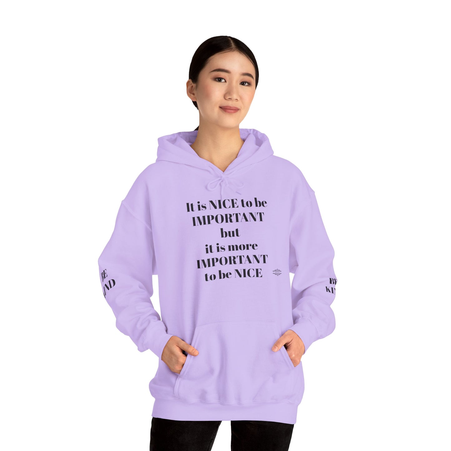 BE NICE HOODED SWEATSHIRT
