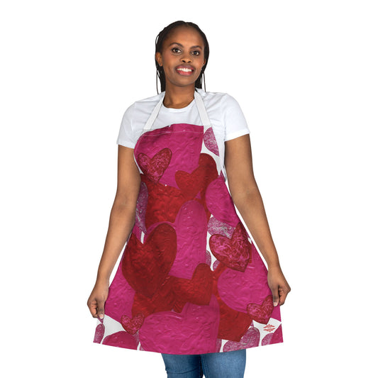 HEARTS HEARTS HEARTS APRON