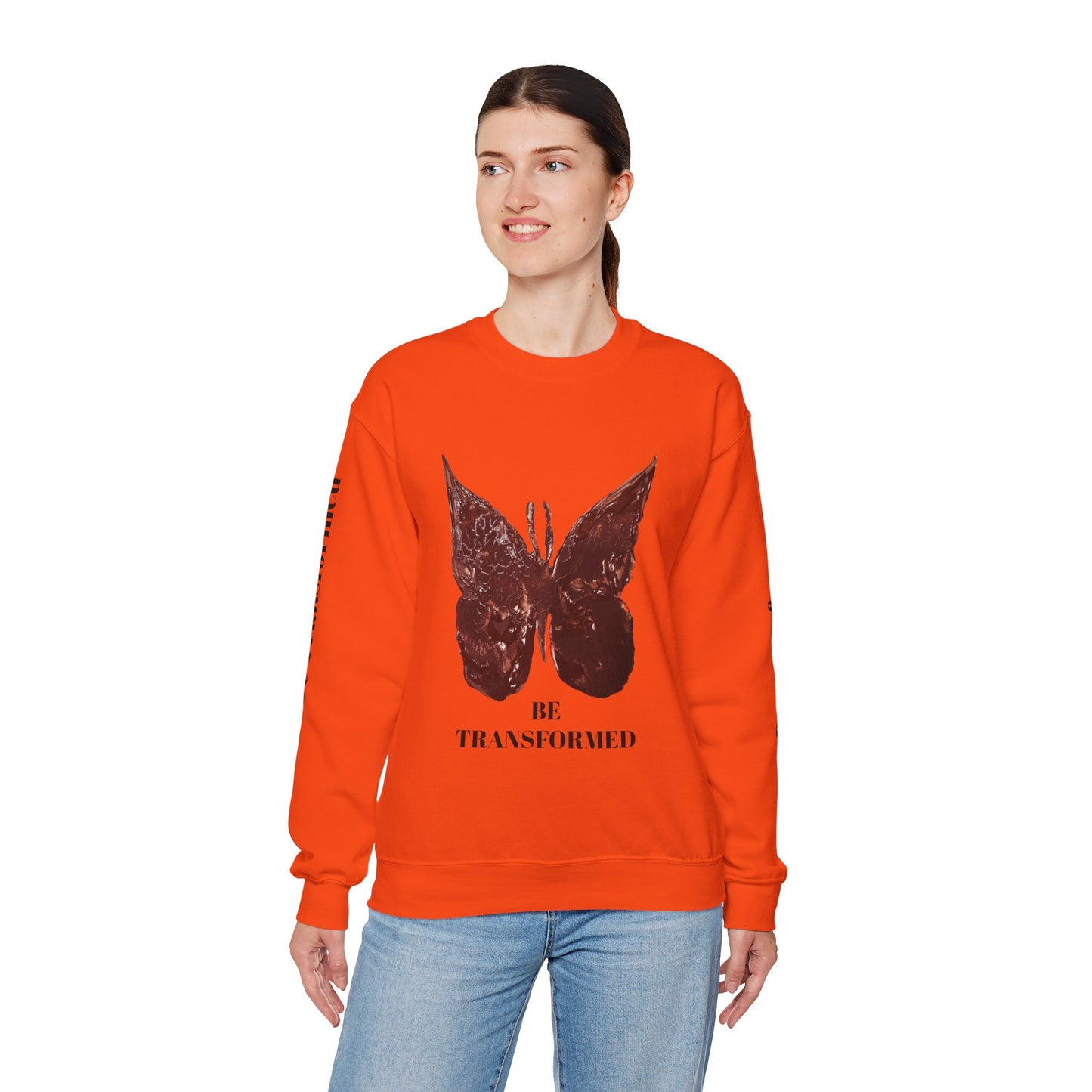 BE TRANSFORMED CREWNECK SWEATSHIRT