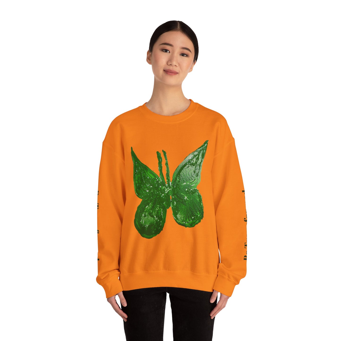 GREEN BUTTERFLY CREWNECK SWEATSHIRT
