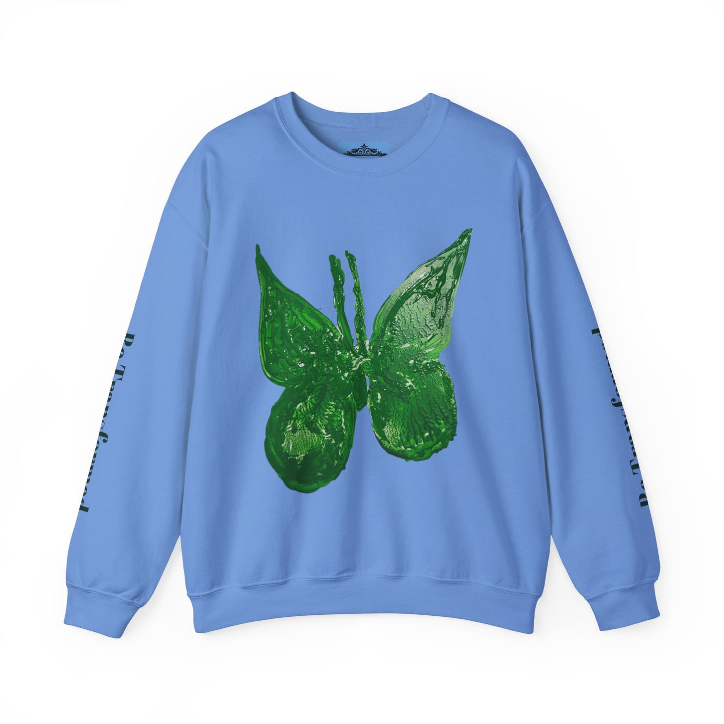 GREEN BUTTERFLY CREWNECK SWEATSHIRT