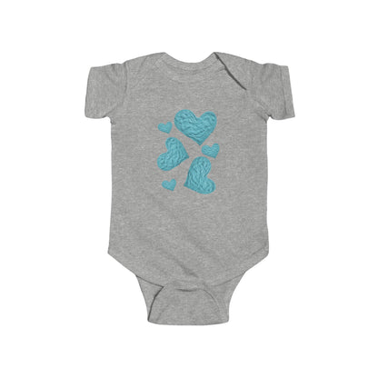 BLUE HEART INFANT BODYSUIT