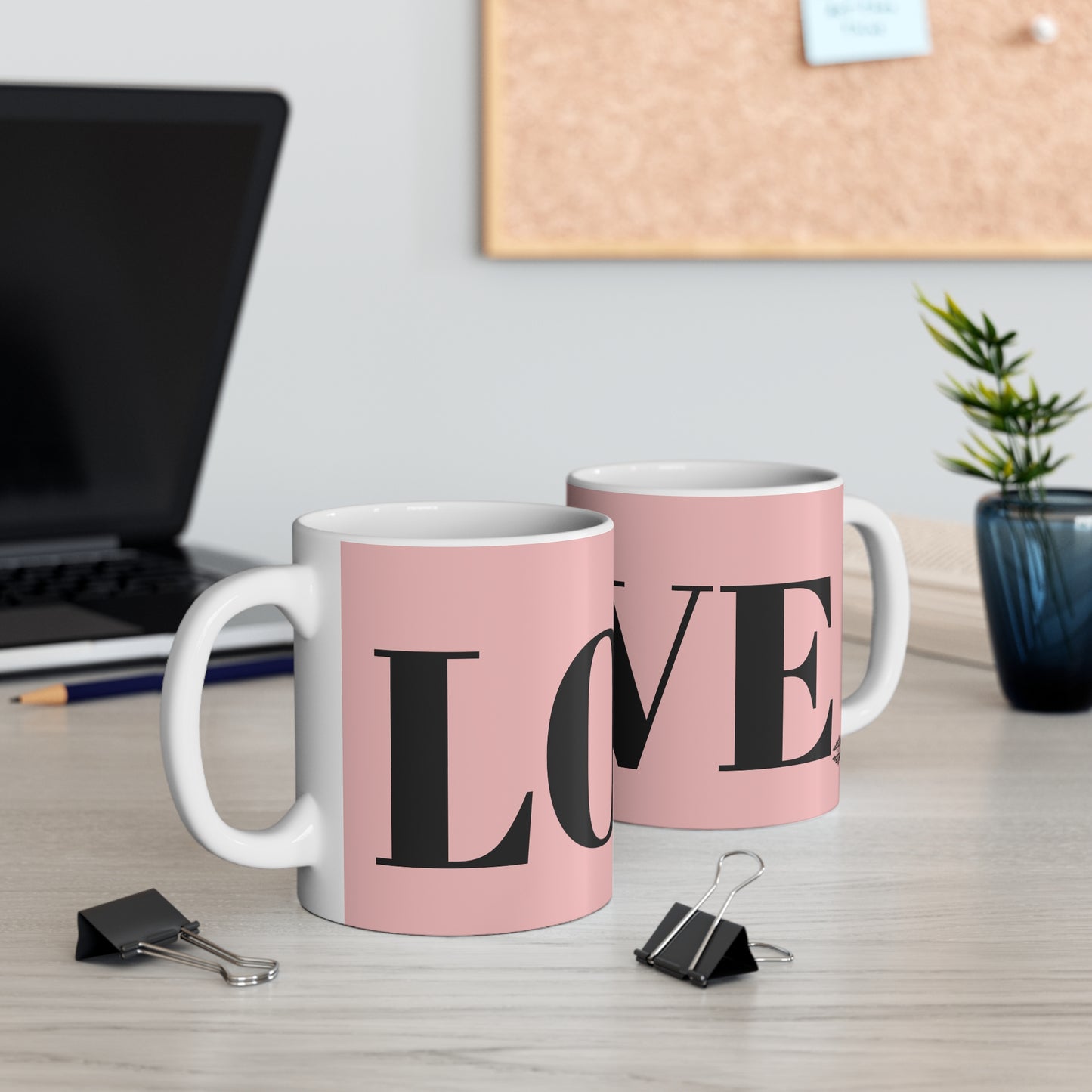 PINK AND BLACK LOVE MUG