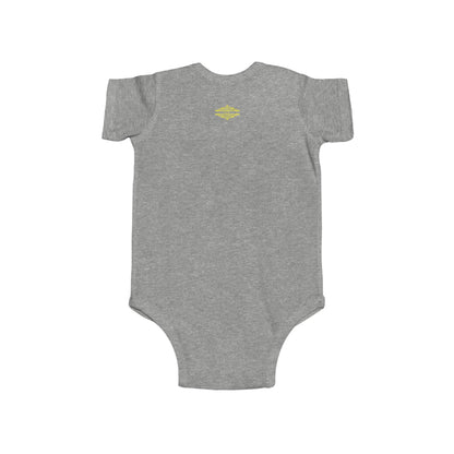 CUTE YELLOW HEART INFANT BODYSUIT