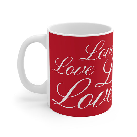 MORE AND MORE SCRIPT LOVE MUG