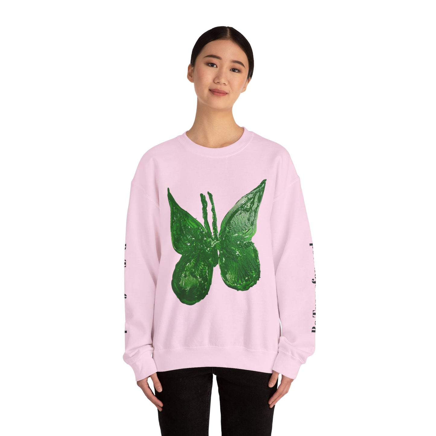 GREEN BUTTERFLY CREWNECK SWEATSHIRT