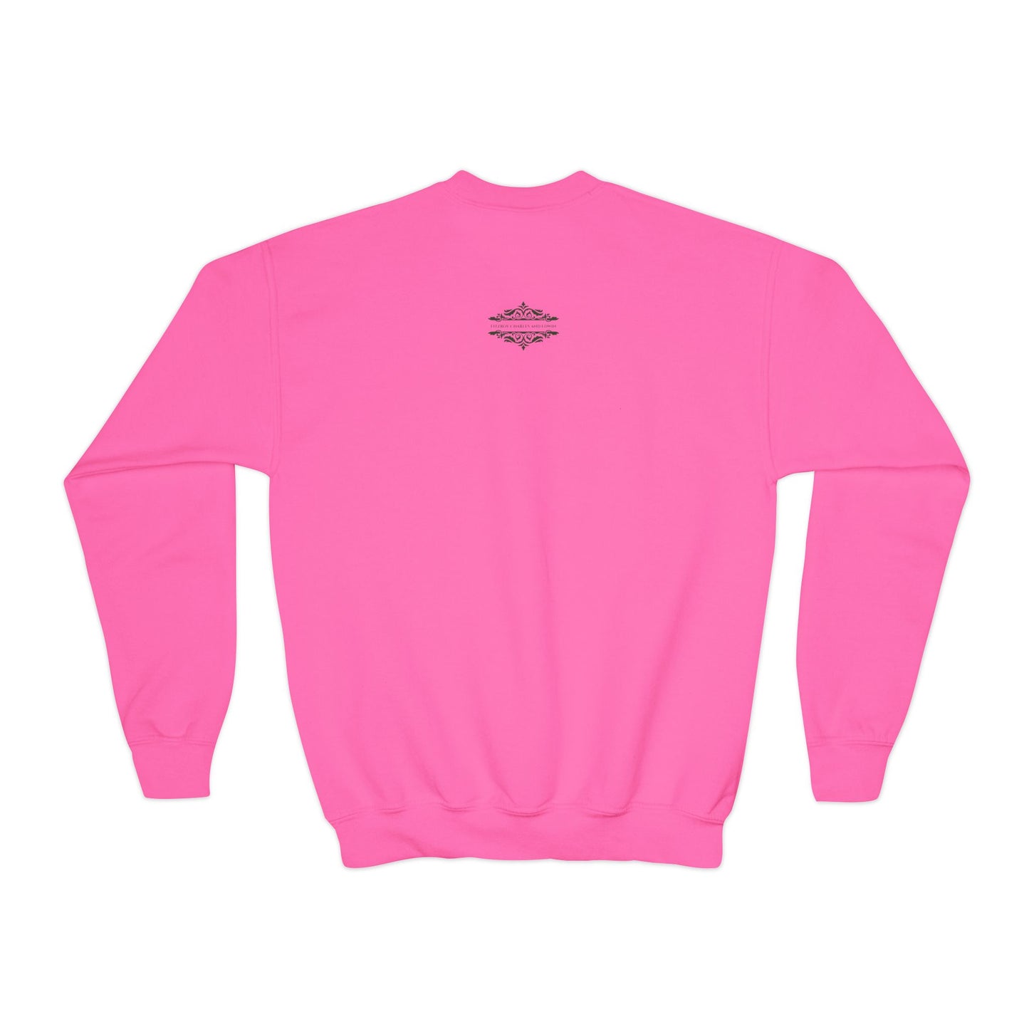 YOUTH SWEATSHIRT WITH FUN YELLOW HEARTS