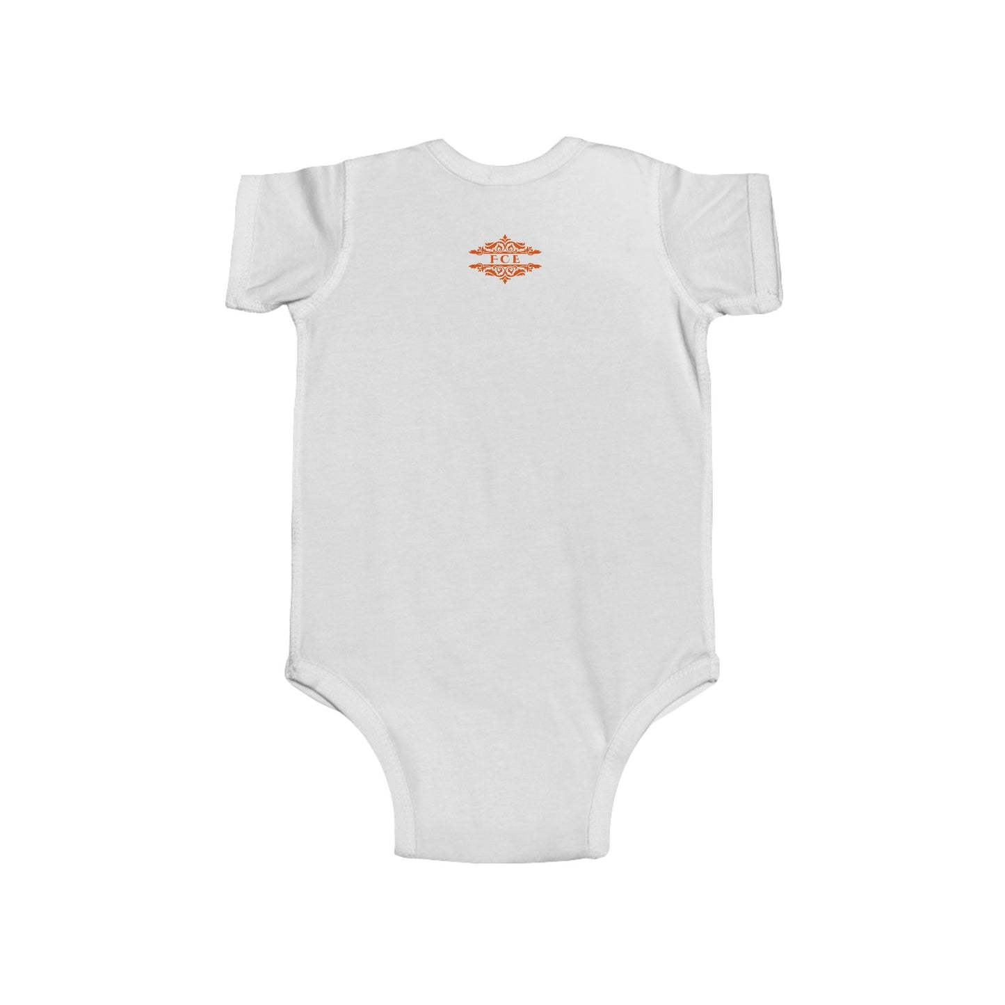 ORANGE FLOWERS INFANT BODYSUIT