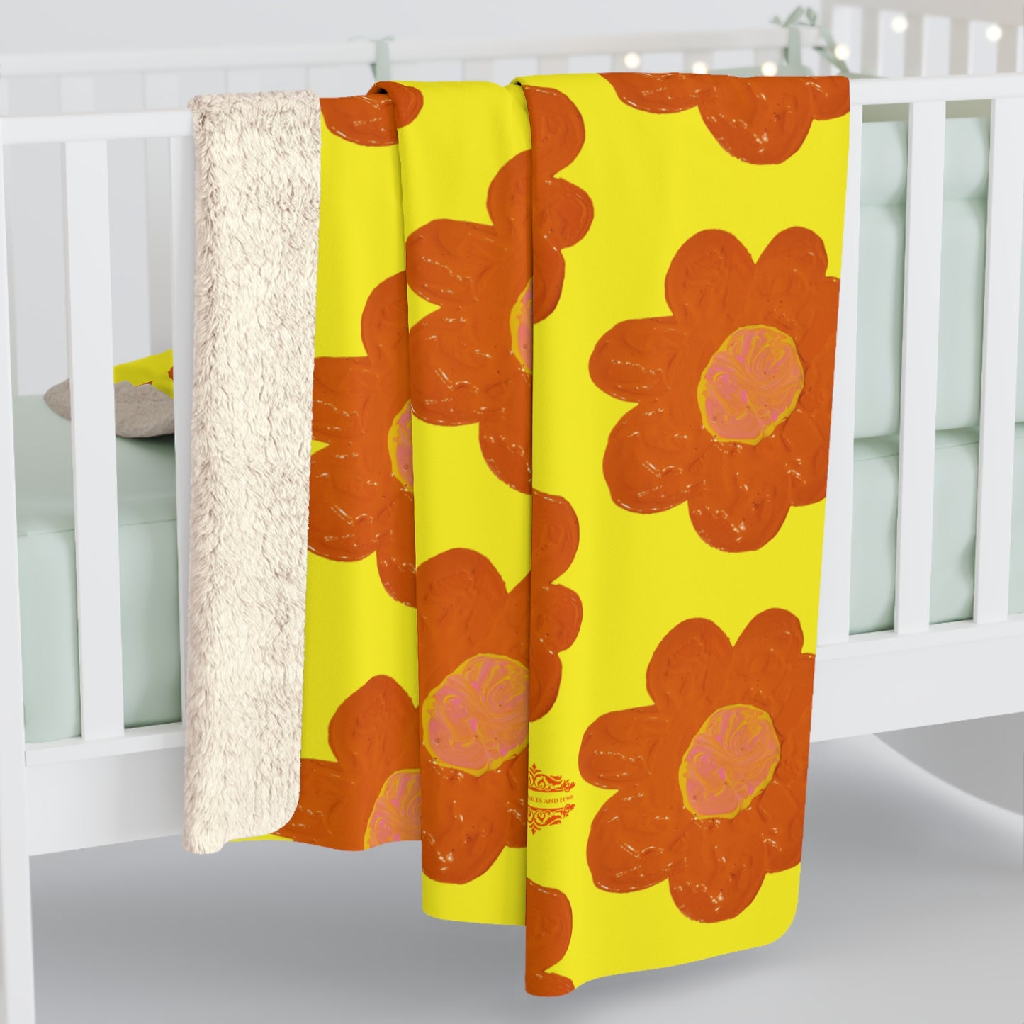 SUNNY YELLOW SHERPA FLEECE BLANKET