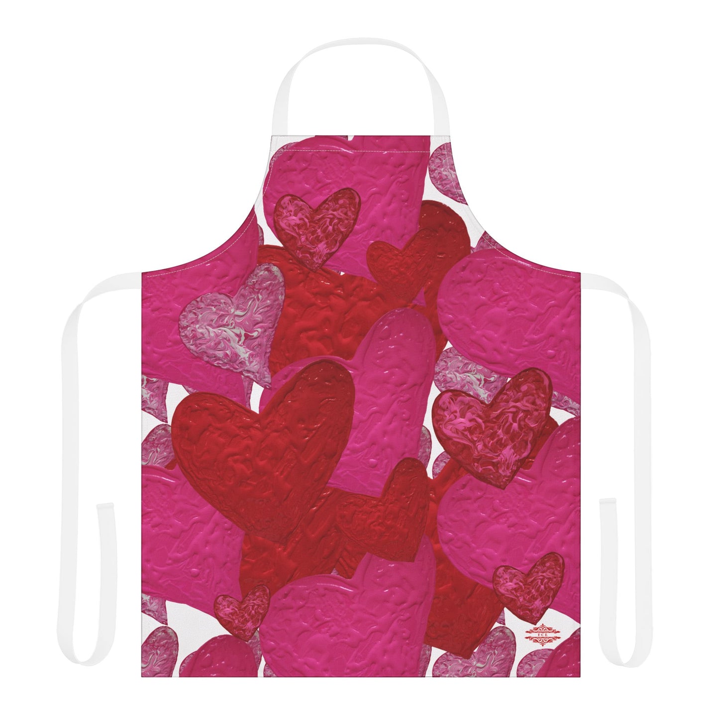 HEARTS HEARTS HEARTS APRON