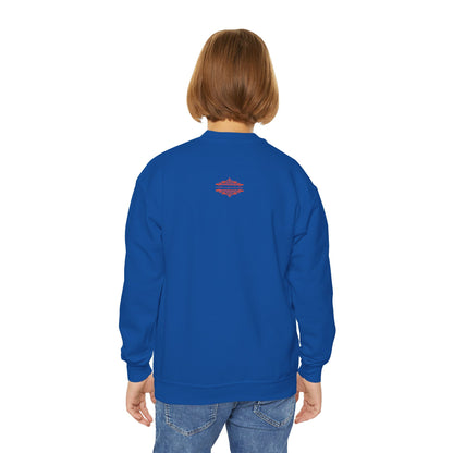 YOUTH SWEATSHIRT WITH FUN YELLOW HEARTS