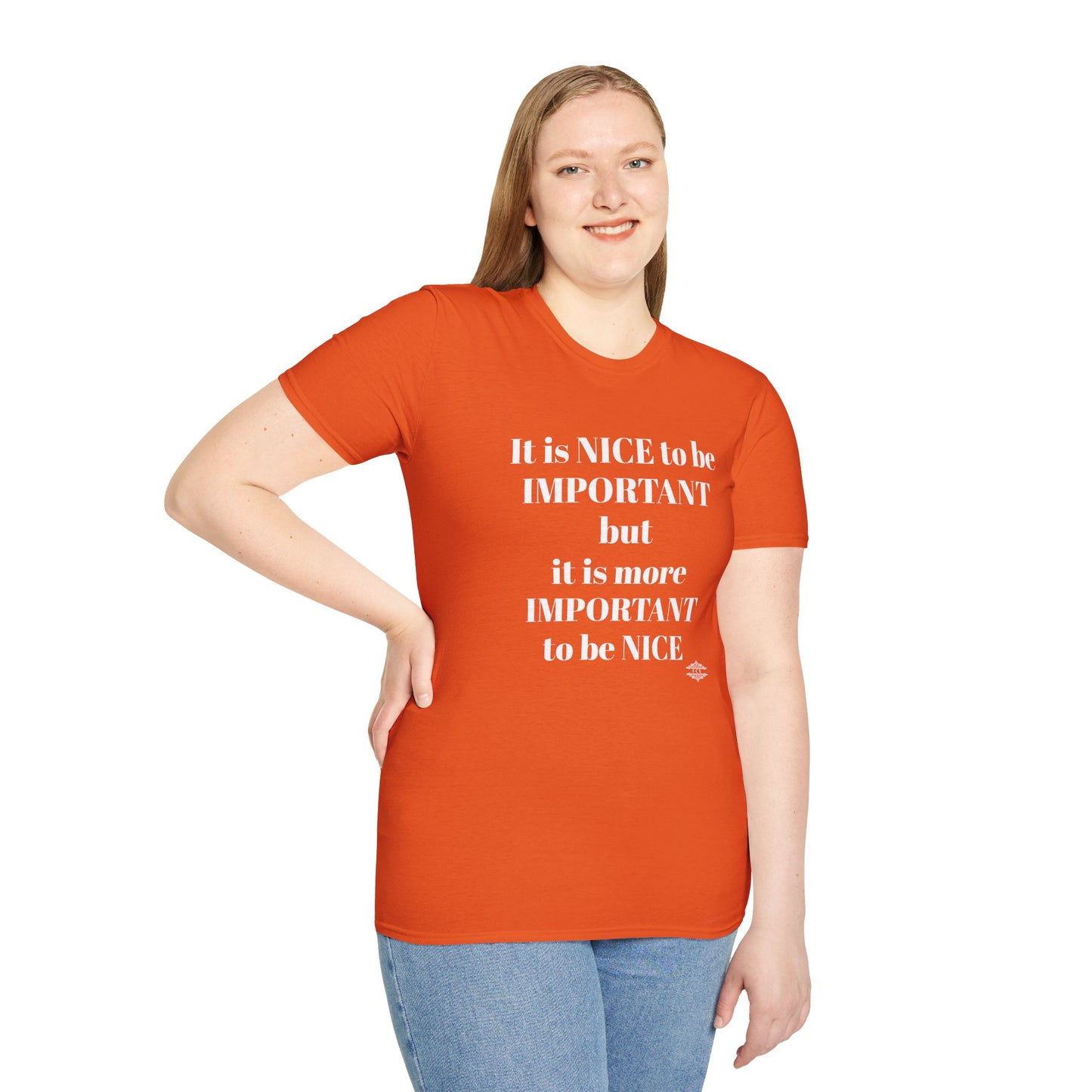 IT IS NICE TO BE IMPORTANT
