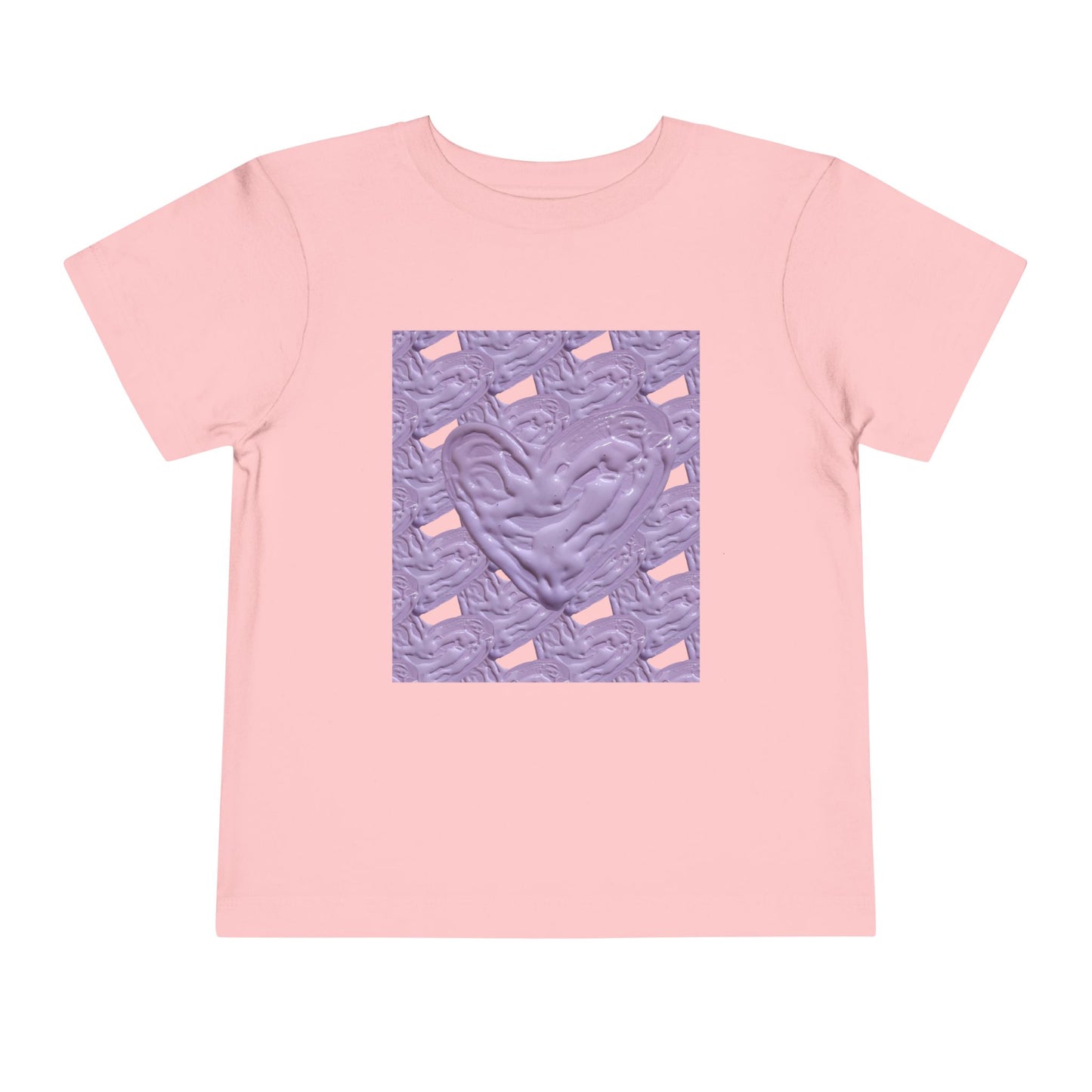 CUTE PURPLE HEART TODDLER TEE