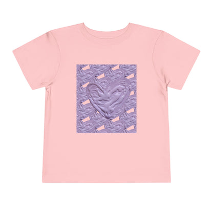 CUTE PURPLE HEART TODDLER TEE