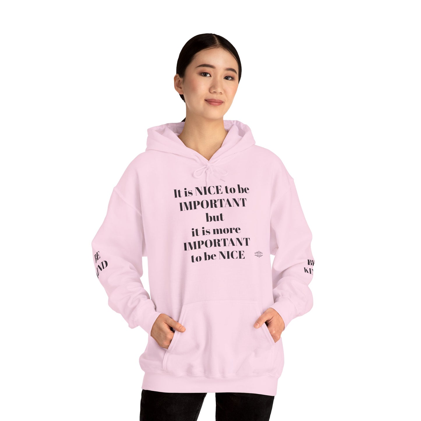 BE NICE HOODED SWEATSHIRT