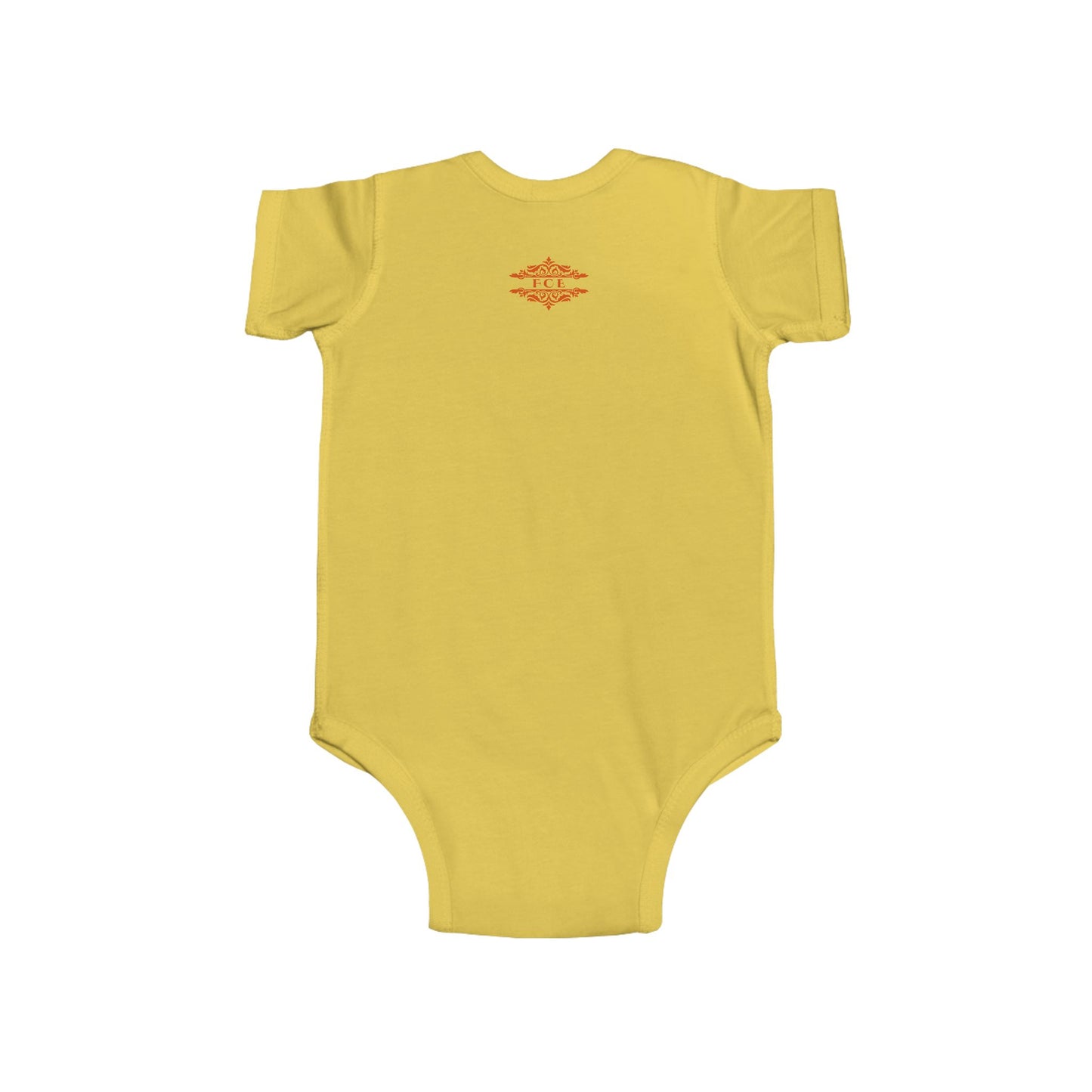 ORANGE FLOWERS INFANT BODYSUIT