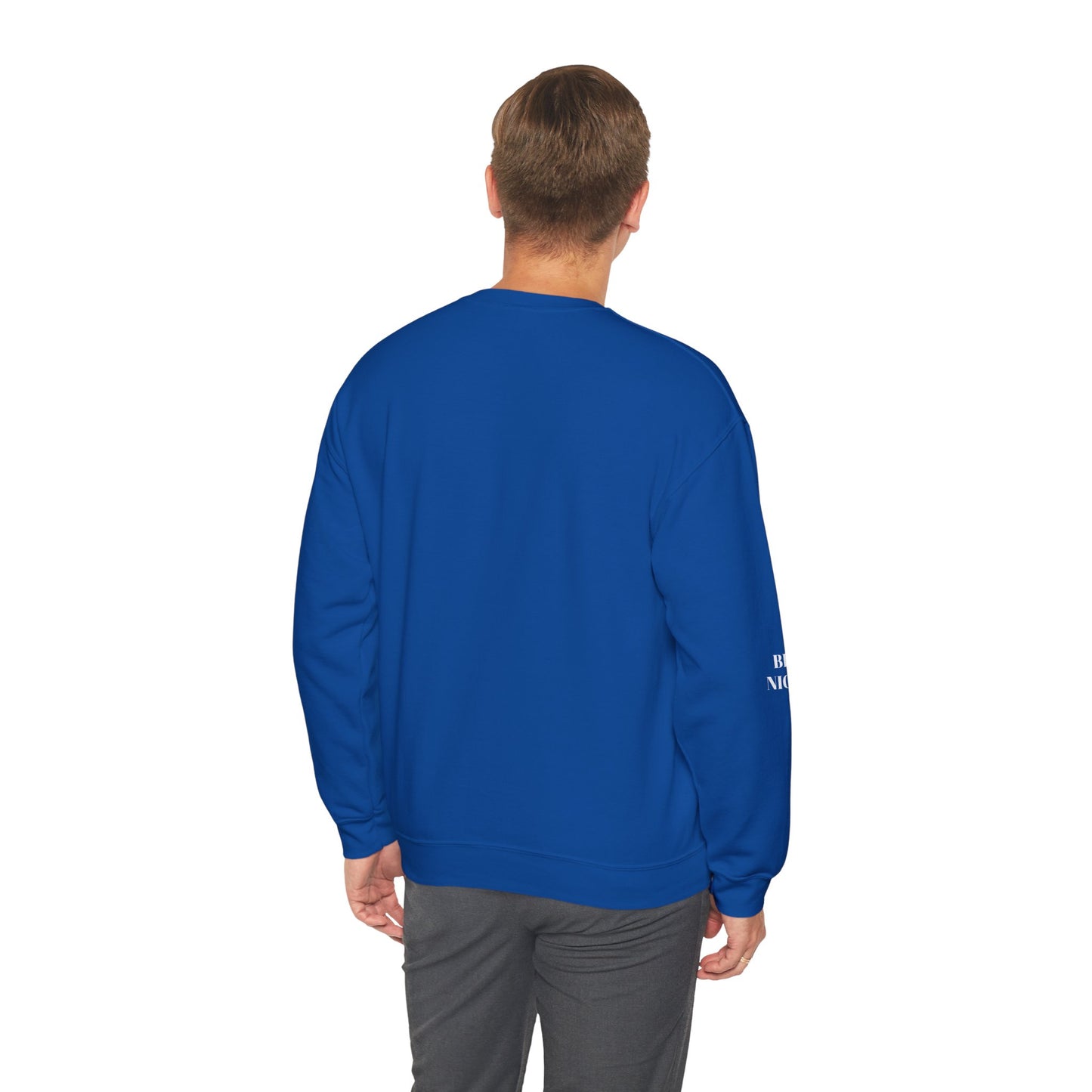 BE NICE CREWNECK SWEATSHIRT DARK COLORS