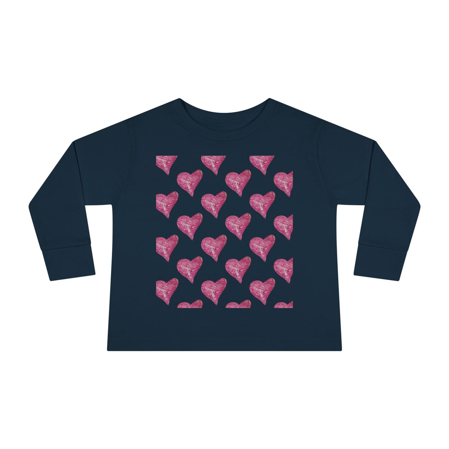 SWIRLY HEARTS TODDLER LONG SLEEVE TEE