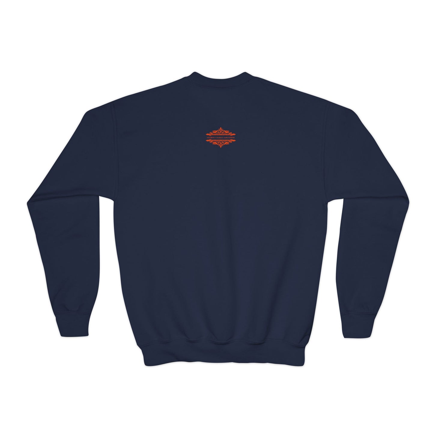 YOUTH SWEATSHIRT WITH FUN YELLOW HEARTS