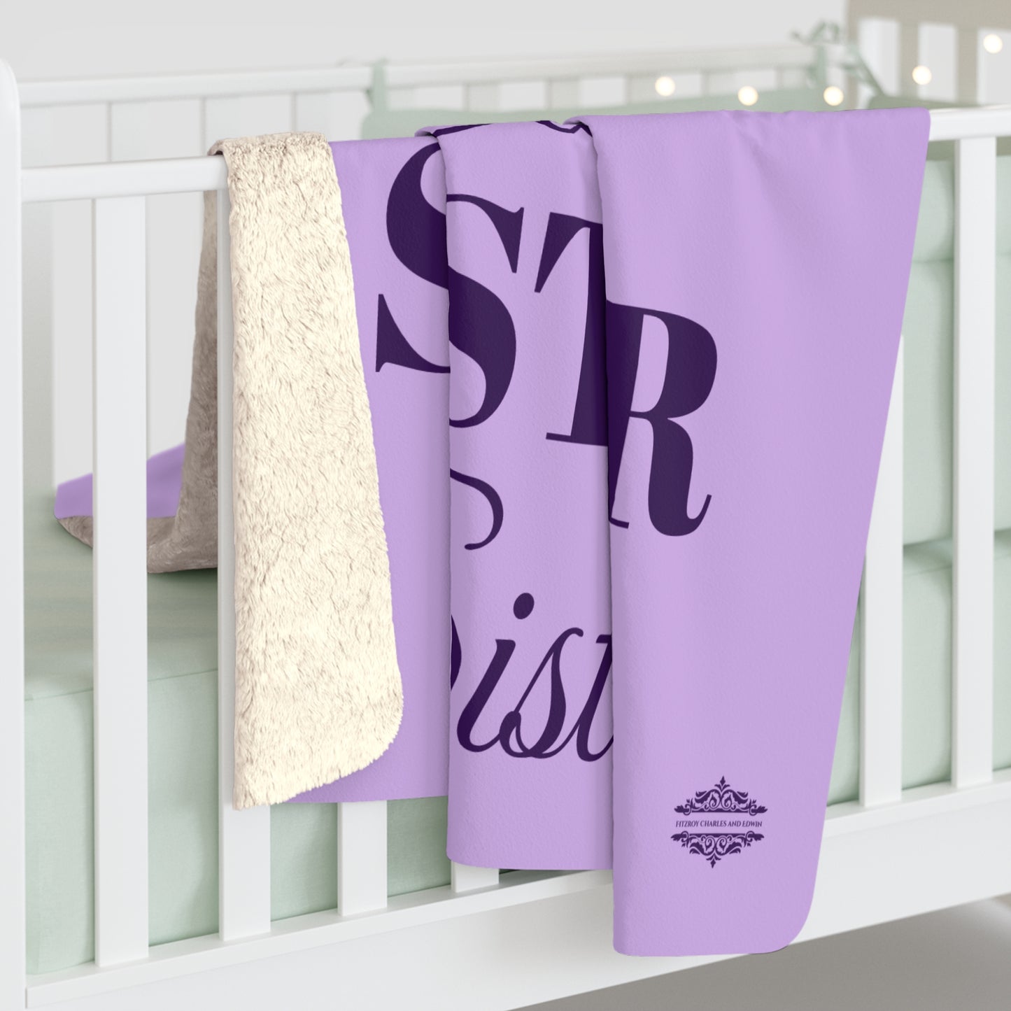 SISTER SHERPA FLEECE BLANKET