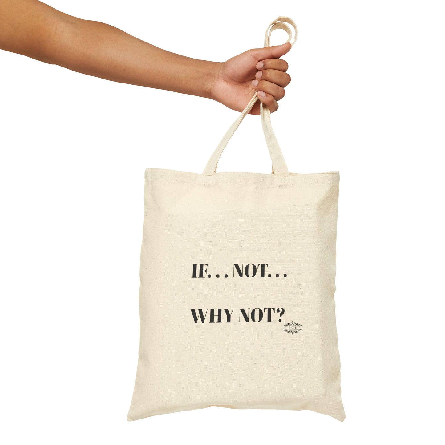 WHY NOT COTTON CANVAS TOTE BAG