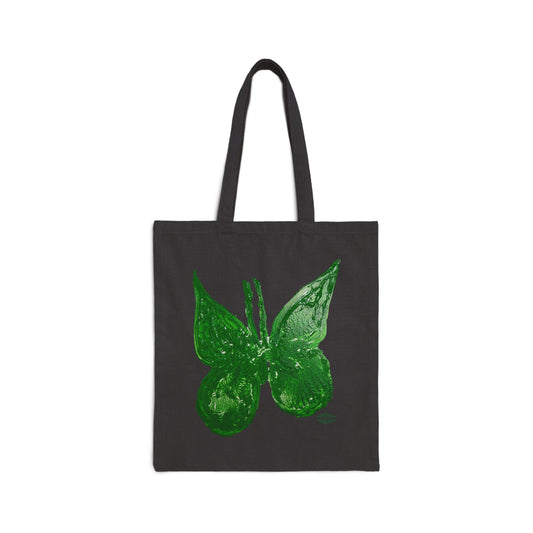 BUTTERFLY COTTON CANVAS TOTE BAG