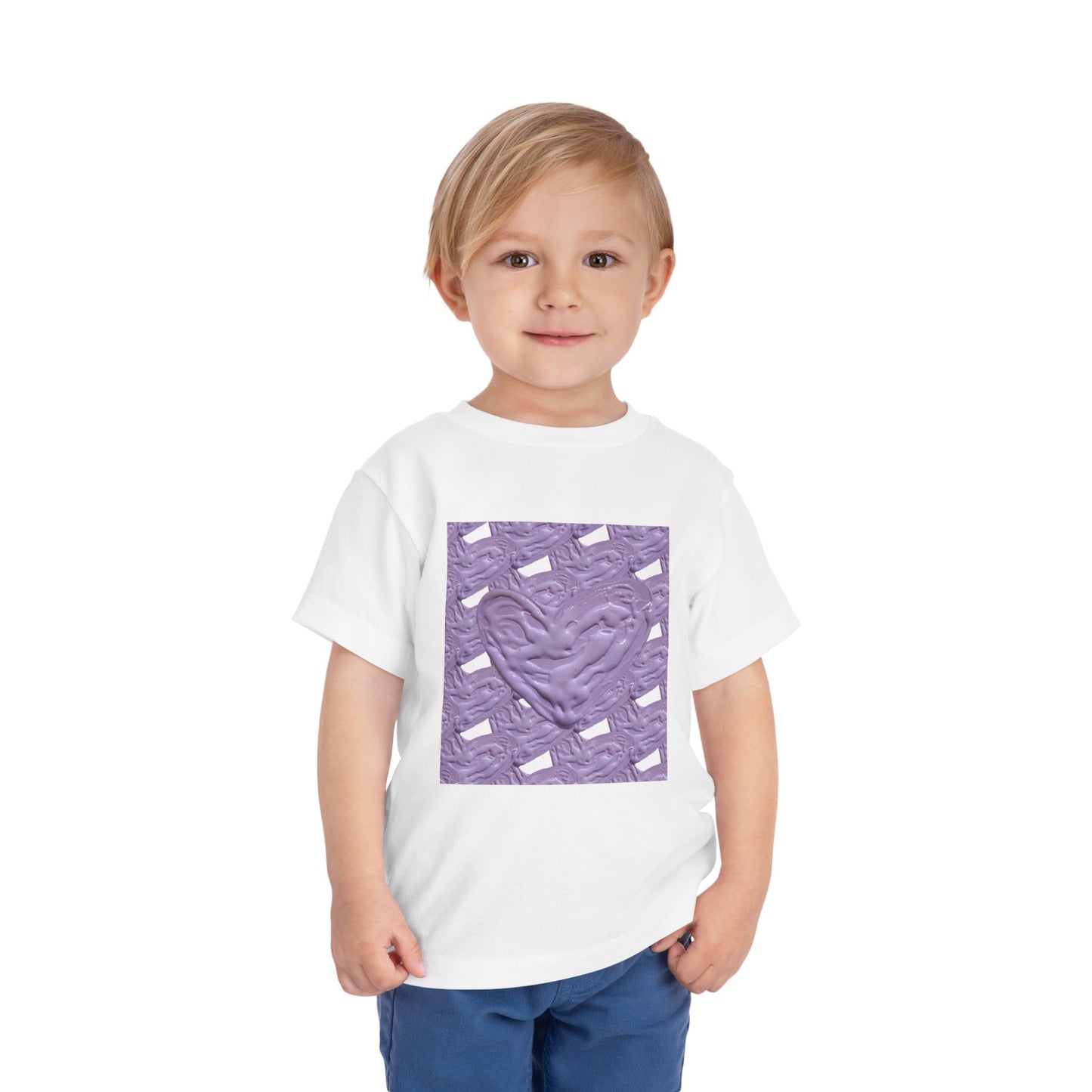 CUTE PURPLE HEART TODDLER TEE