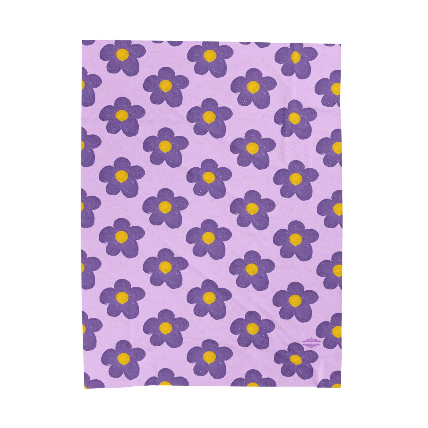 LAVENDER VELVETEEN PLUSH BLANKET